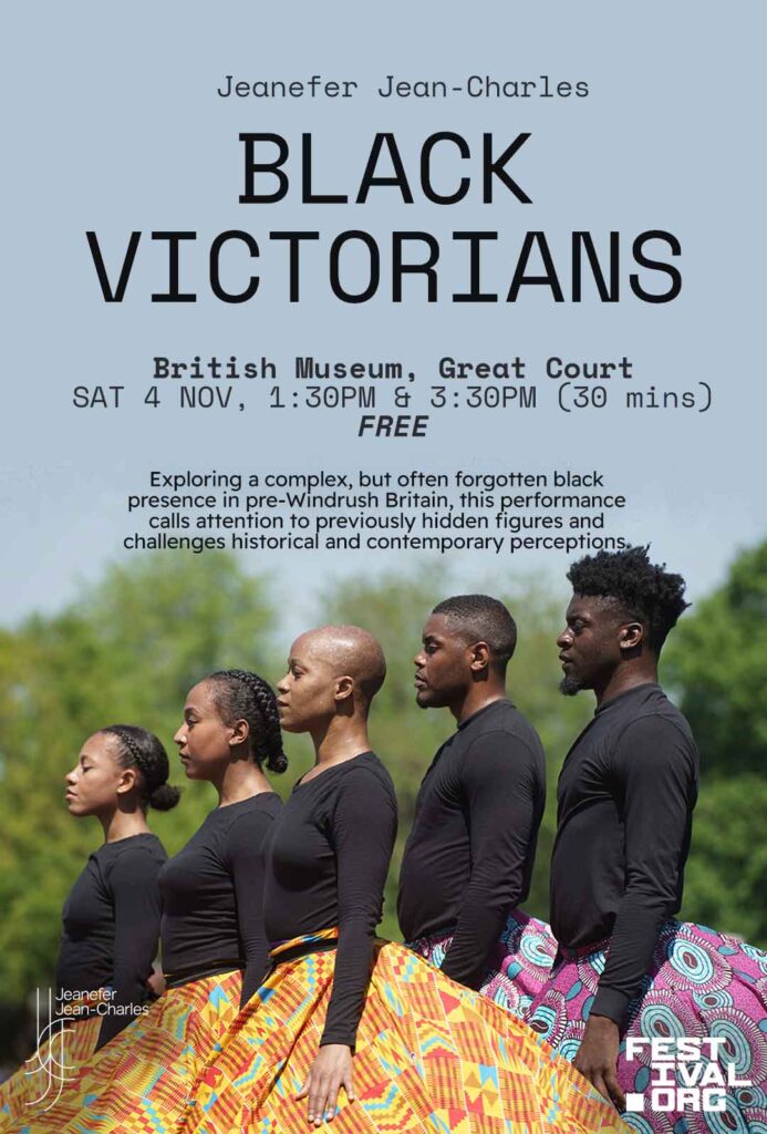 Two performances of Black Victorians will be take place at the British Museum on 4 November 2023, one at 1:30pm to 2:05pm and another at 3:30pm to 4:05pm.